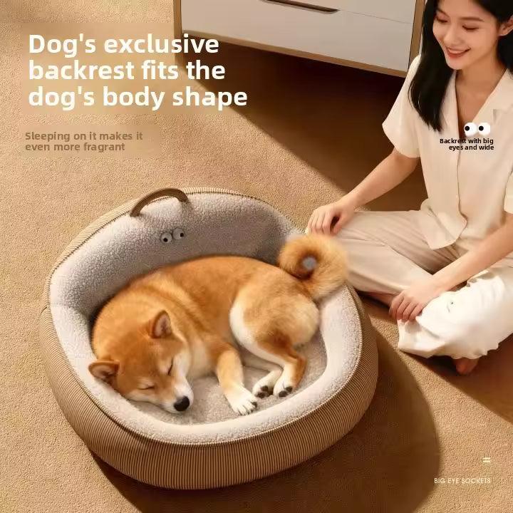 Dog kennel all-season pet small dog Teddy Pomeranian warm sleeping dog bed removable cat litter pet bed dog beds - Daildeal